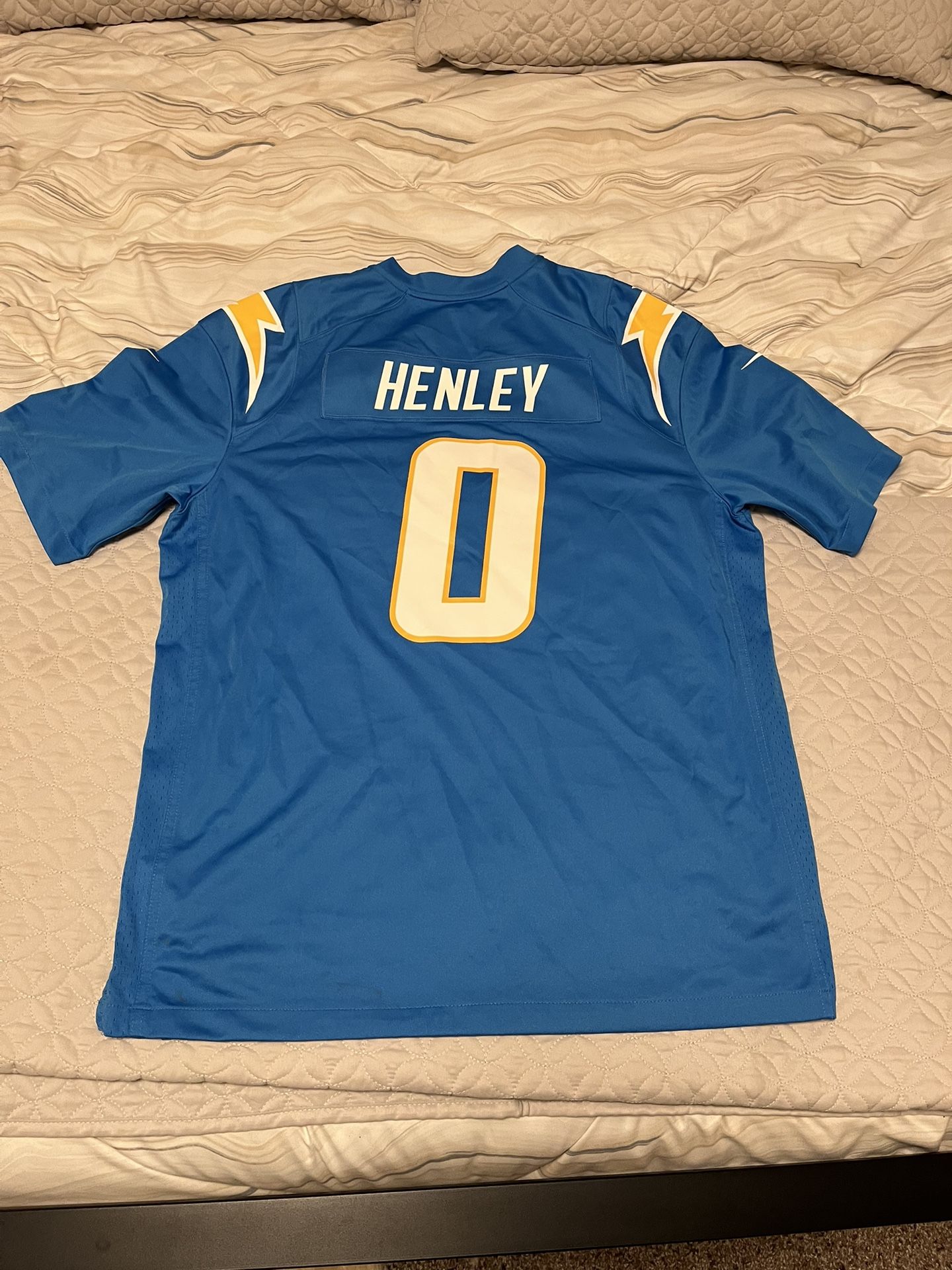 Men's Nike Daiyan Henley Powder Blue Los Angeles Chargers Team Game Jersey