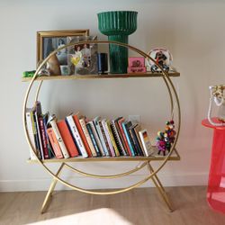 Gold Bar Cart / Shelf 