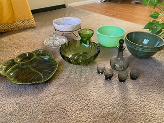 Vintage 60s / 70s Box Lot Glassware