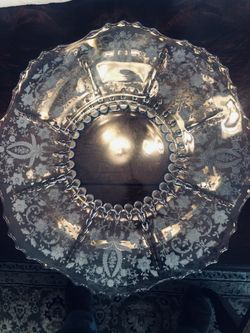 Vintage Glass Desert Plate