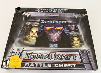 Vintage 1998 StarCraft Battle Chest Game Blizzard Entertainment PC/MAC Complete