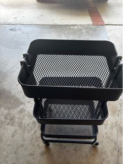 RASKOG Ikea utility cart 12 x 17 x 31 inches tall.