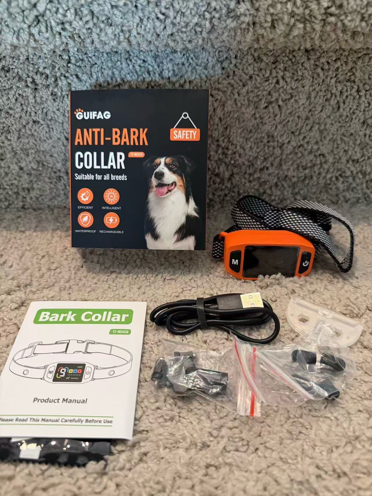 New anti-bark collar for dog