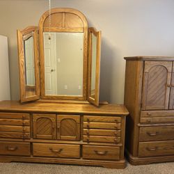 Dresser And Armoire 