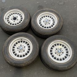 4 - 195/70r14 5x120 5x4.72 Bmw Wheels Rims With Tires