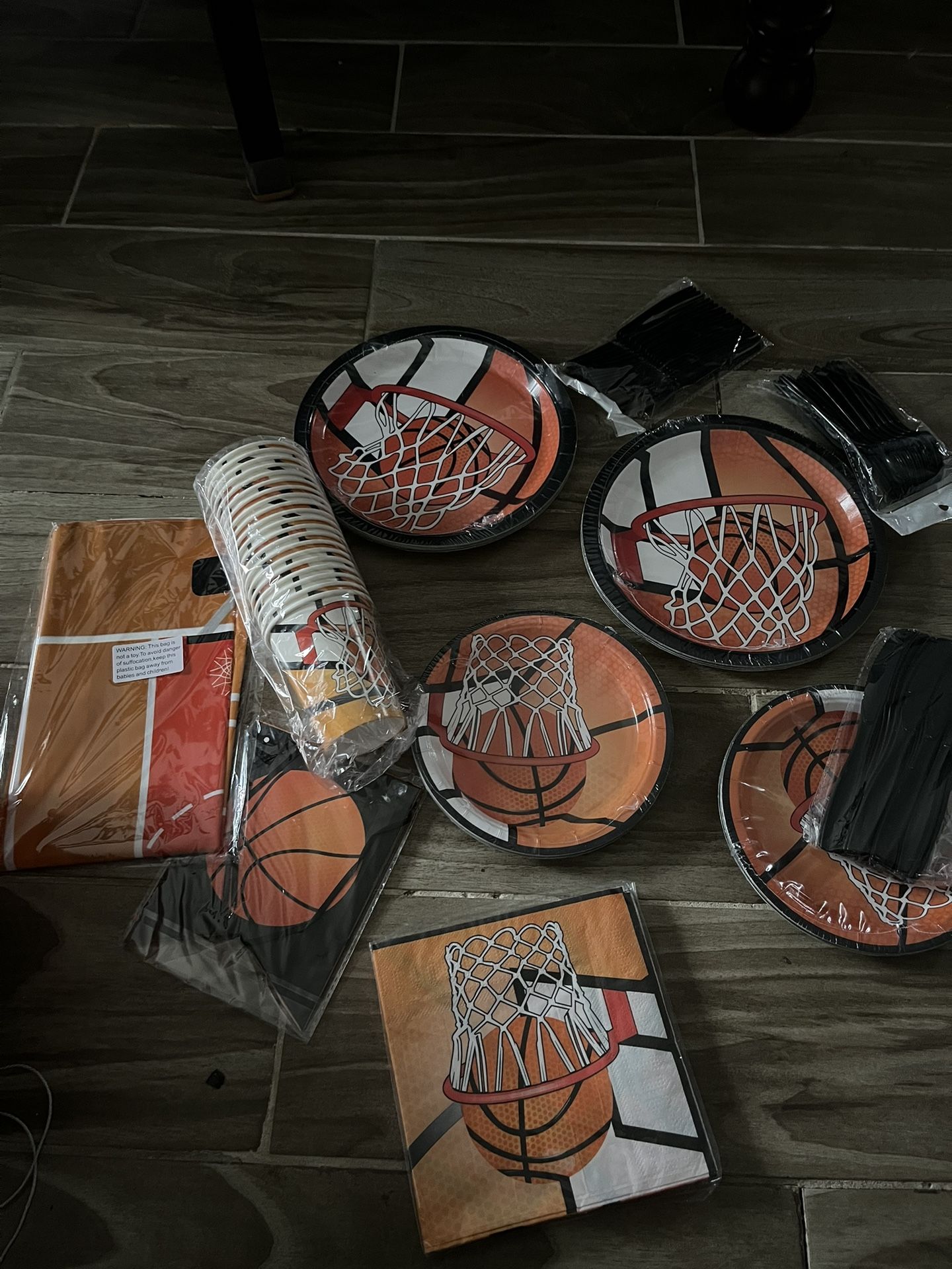 Basket Ball Party Supplies For 20 People Also Includes Goodie Bags Not Listed
