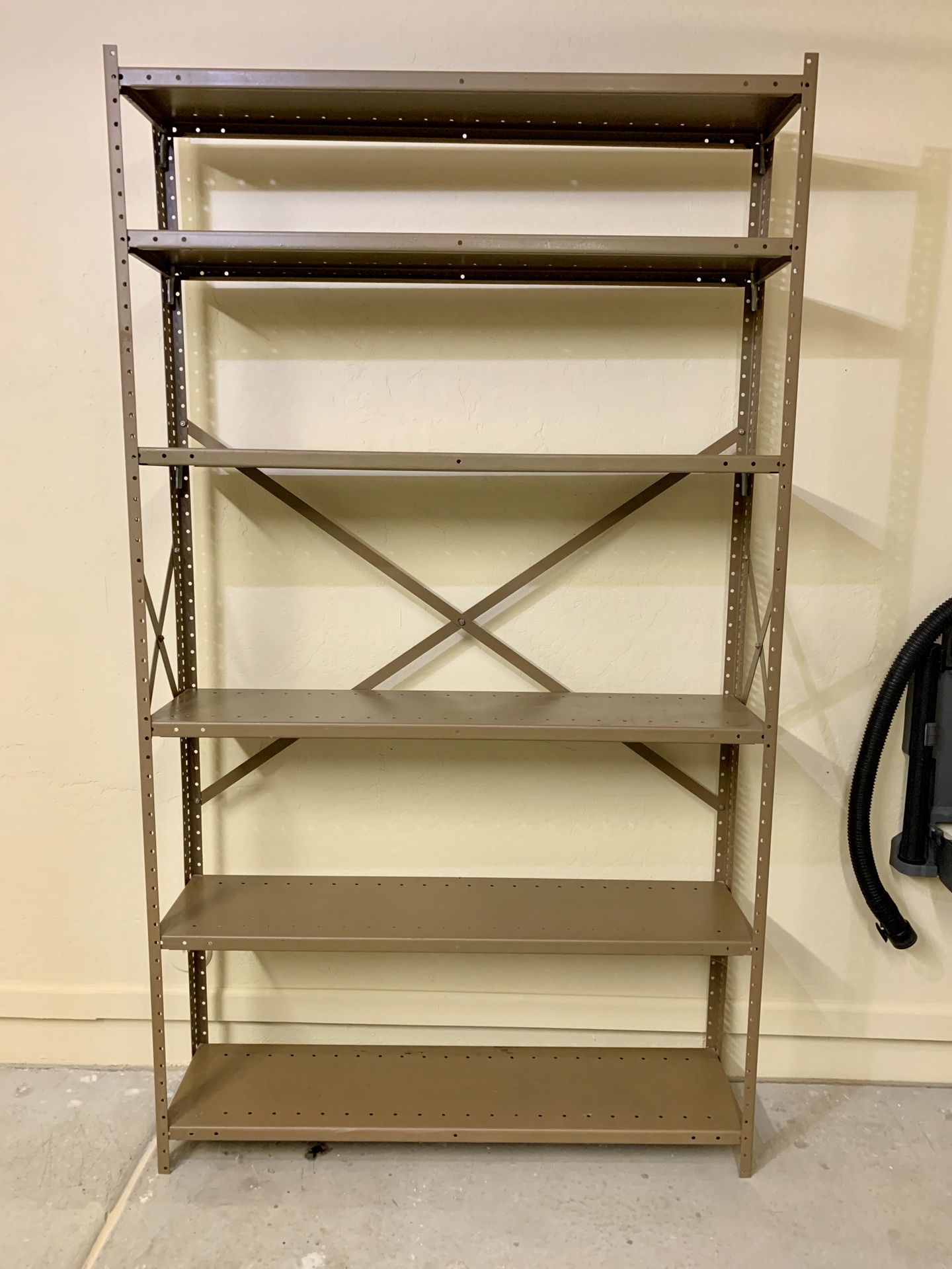 All Metal Shelves Heavy Duty Garage Storage Shelving Unit 7ft x 4ft x 1ft, 6 Adjustable Shelves