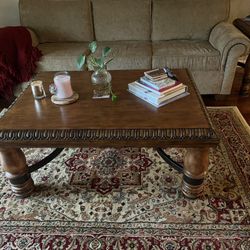 Square coffee  table  and end table set 