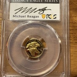 PCGS PR70DCAM Legacy Eagle First Strike 1/10 Gold