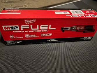 Milwaukee M12 FUEL 12V Lithium-Ion Brushless Cordless 3/8 in. Ratchet (Tool-Only)
