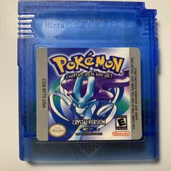 Pokemon Gameboy Game Crystal Version 