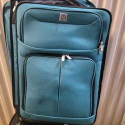 Medium Size Teal Suitcase 
