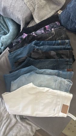 Skinny jeans and joggers