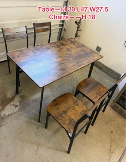Dining table with 4 chairs
