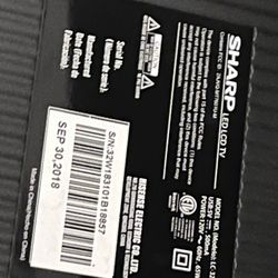 32” Smart Sharp Tv