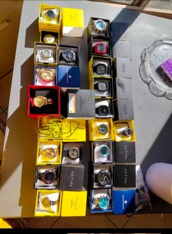 Invicta and Activa and Montres prestige  Watch Collection 300$ for all 20 nothing  less ALL NEW Lot