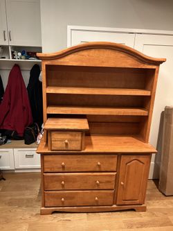 Kids dresser with bookshelf deals