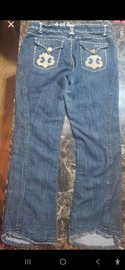 early 2000s dereon beyonce brand jeans with back pocket