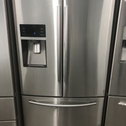 28 Cubic Foot Stainless French Door Refrigerator 