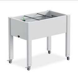 New Raised Planter Bed On Wheels With Under Bed Reservoir