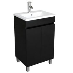 

🔥ON SALE🔥20in.Wx31.5in.Hx15.7in.D Bathroom Vanity in Black (Faucet Not Included)