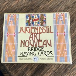 Jugendstil Nouveau Piatnik Bridge playing cards