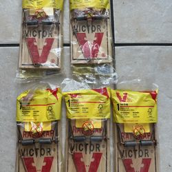 Victor Rat Traps - Pack of 5 New