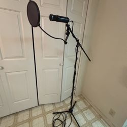 Sterling Audio Sp 150 Microphone Spit Guard And Mic Stand