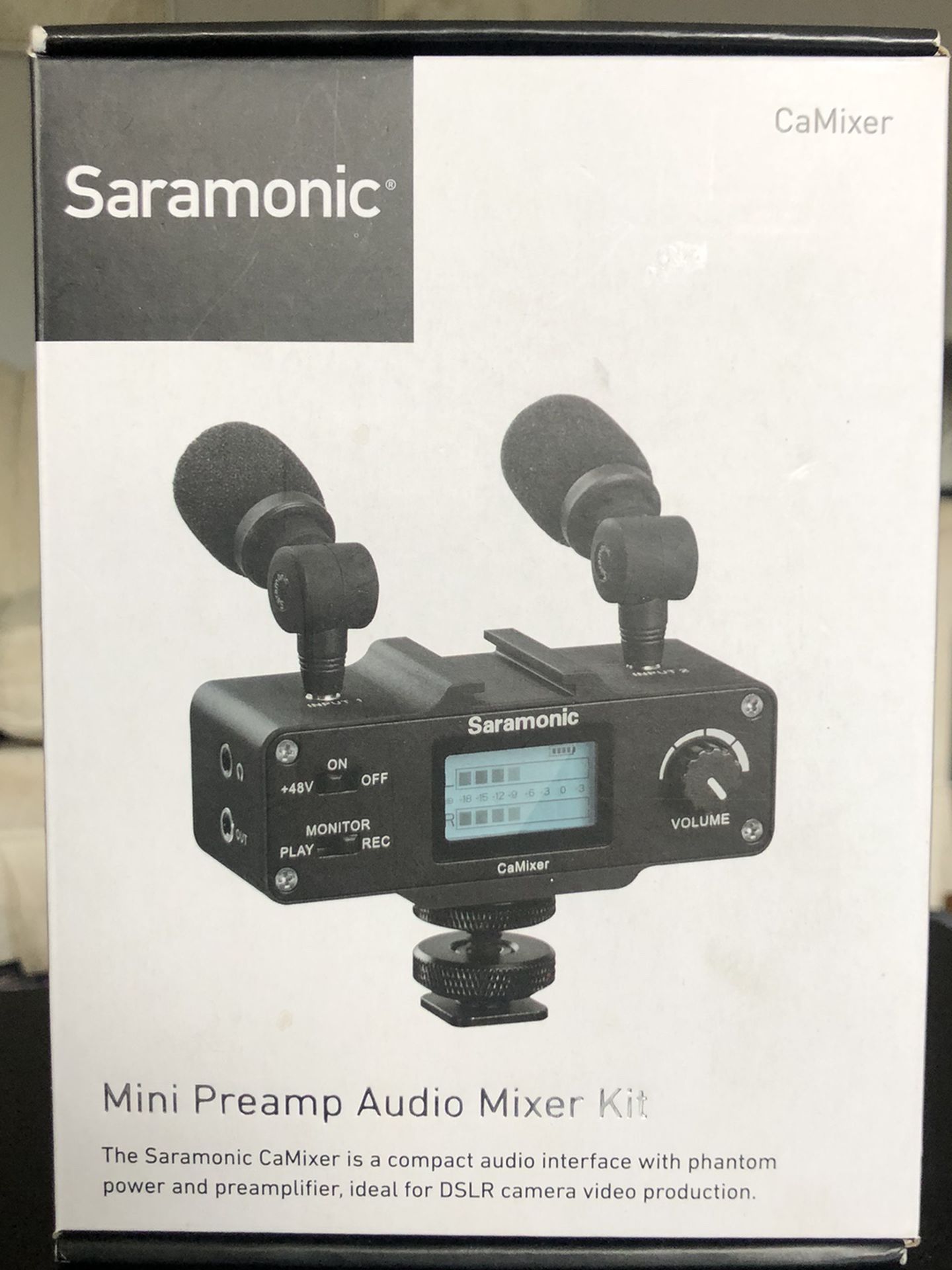 Mini Pre-amp Audio Mixer for DSLR or Camcorder