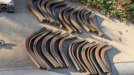 49) metal L bracket pieces 2"  3/8" thick custom fabrication welding L shaped angle iron