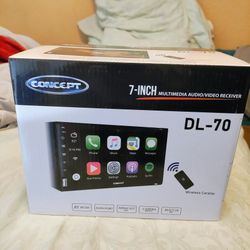 7 Inch Double Din. Touch Screen BT. Brand New 