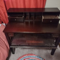 Secretarial/Computer Desk; Real Wood.