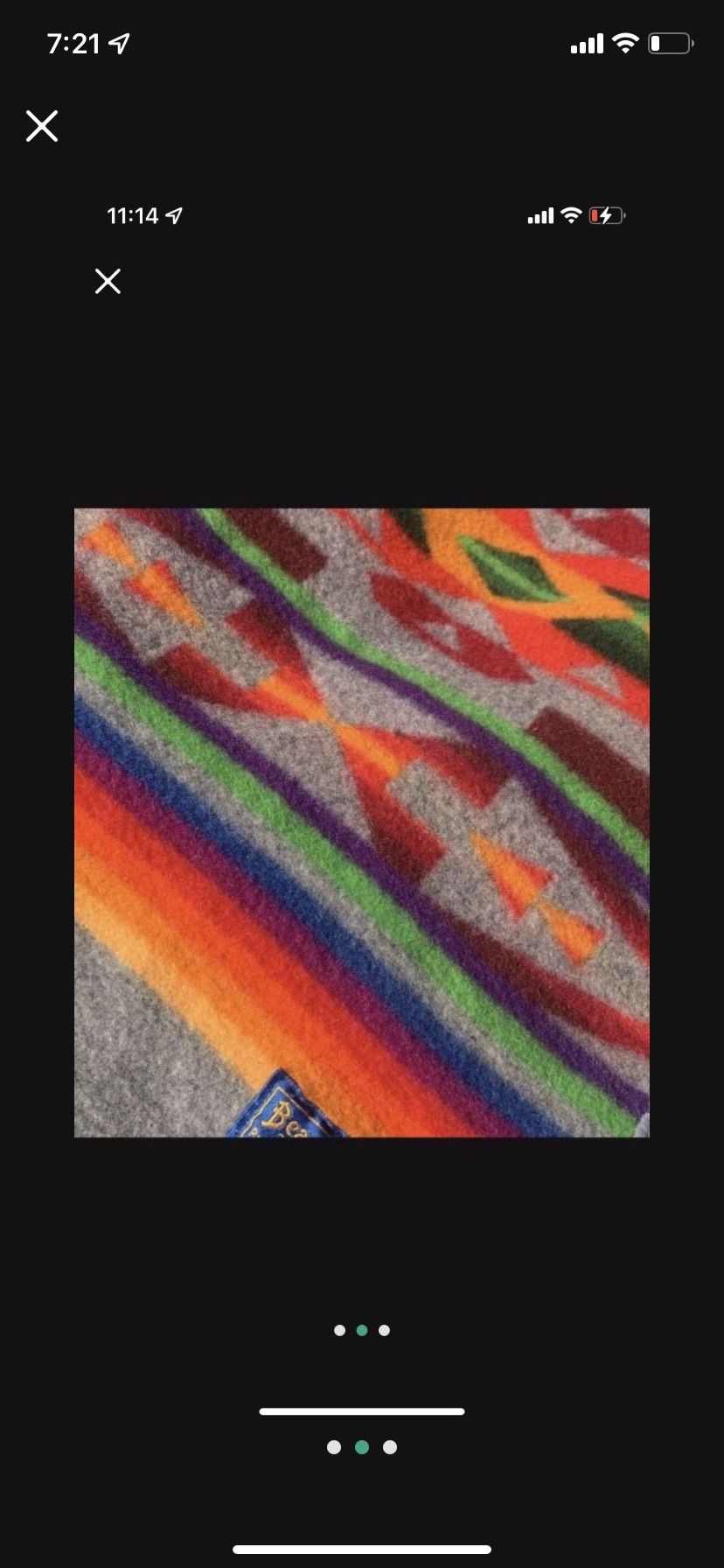 Vintage Penelton Wool Throw