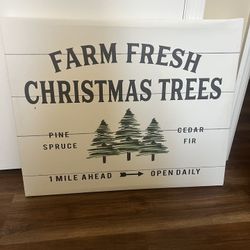 Christmas Canvas Wall Art 2 1/2 Ft By 2 Ft 
