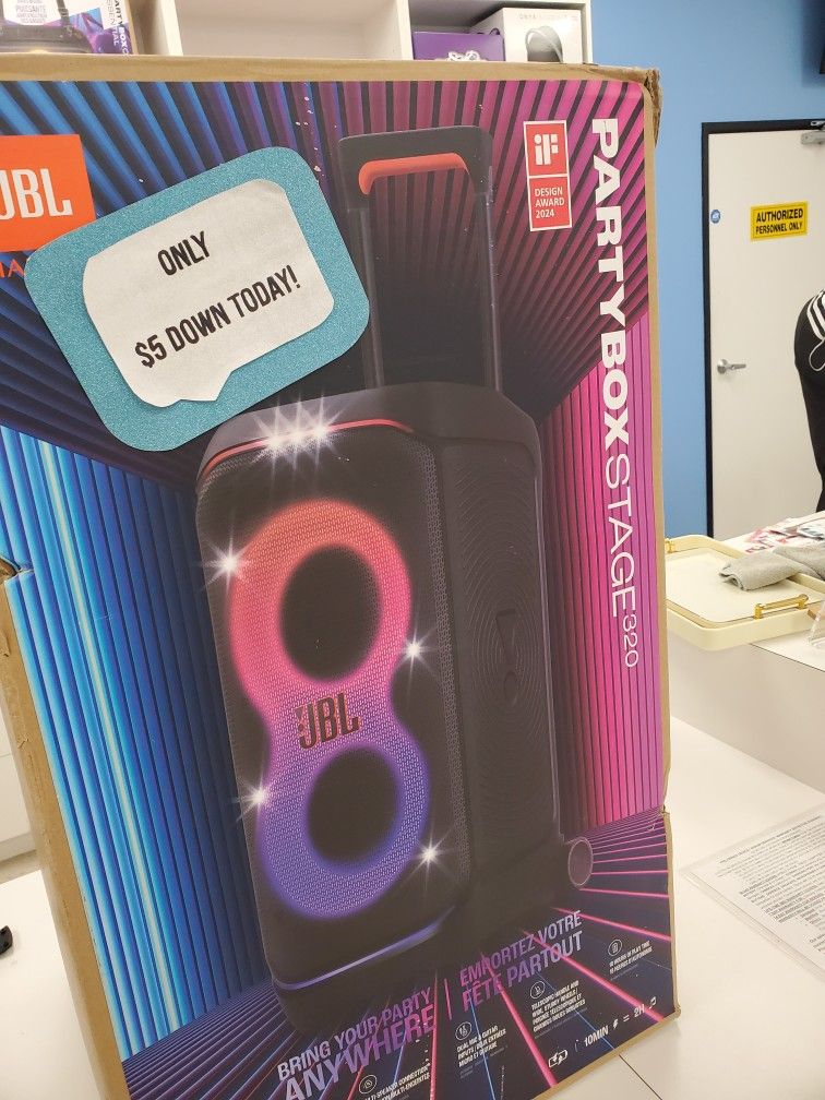 π₯ Massive Sound, Bigger Savings β JBL PartyBox Stage 320 Now Just $529! $1 Down Option with Full Coverage πΆ