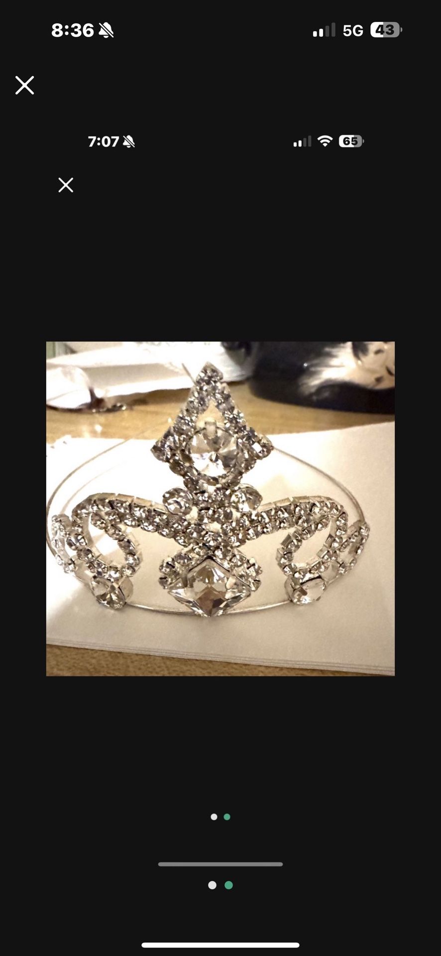 Hollywood Regency Sparkling Tiara Great For Prom Or Wedding