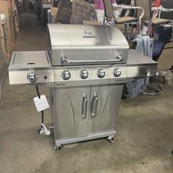 Bbq Grill Gas Propane Charbroil With Side Burner 