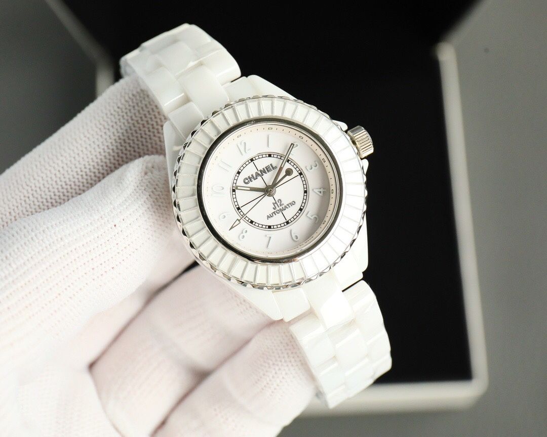 Chanel Mens Ceramic Automatic Watches White