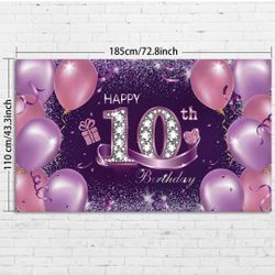 10th Birthday Banner