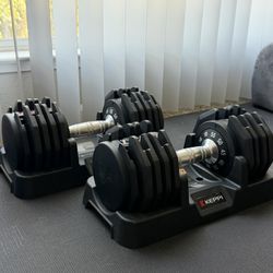 Keppi Adjustable Dumbbells Set-55lbs Pair