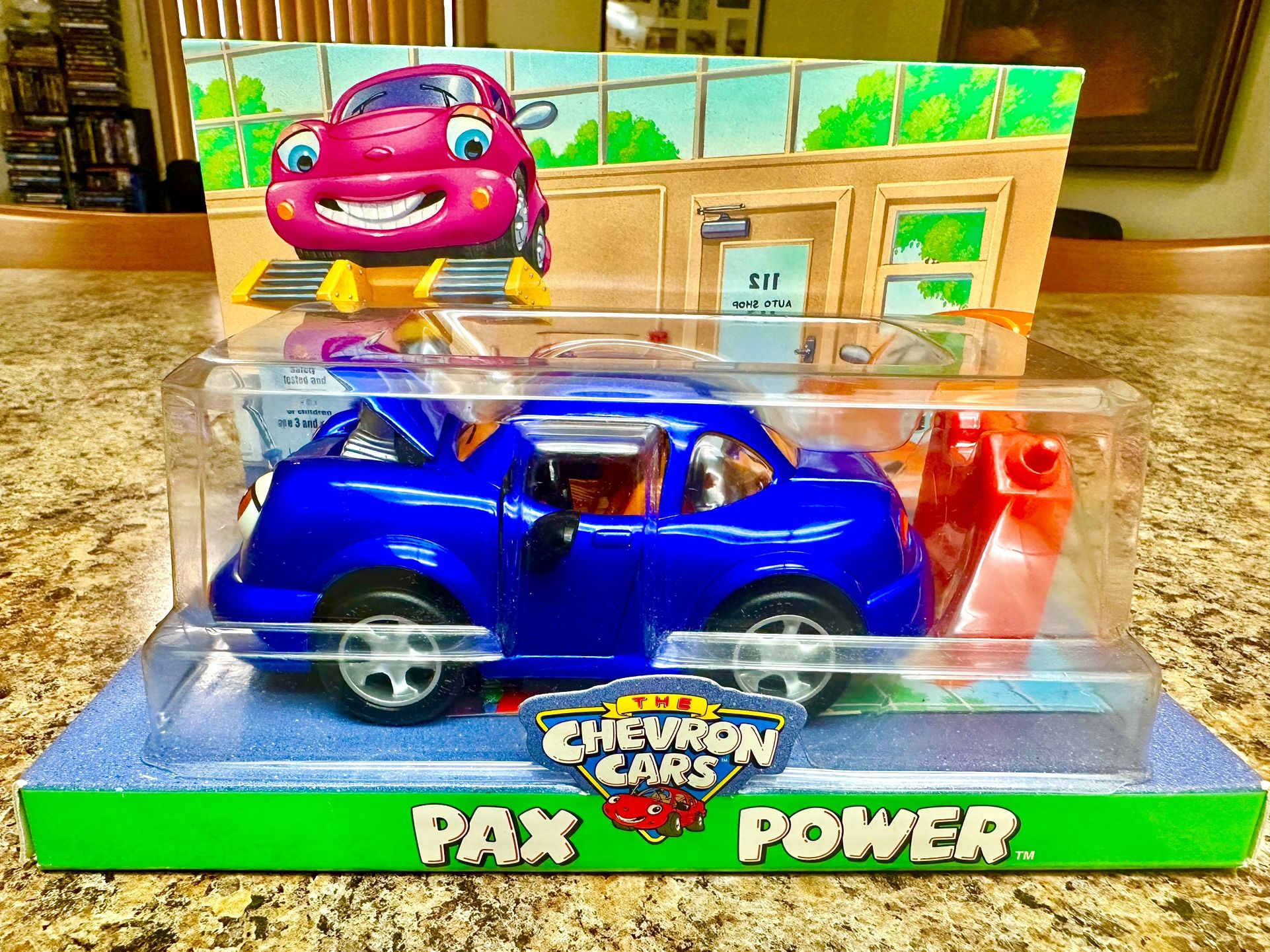 Chevron Sally School Bus & Three Car Collection (Brand New