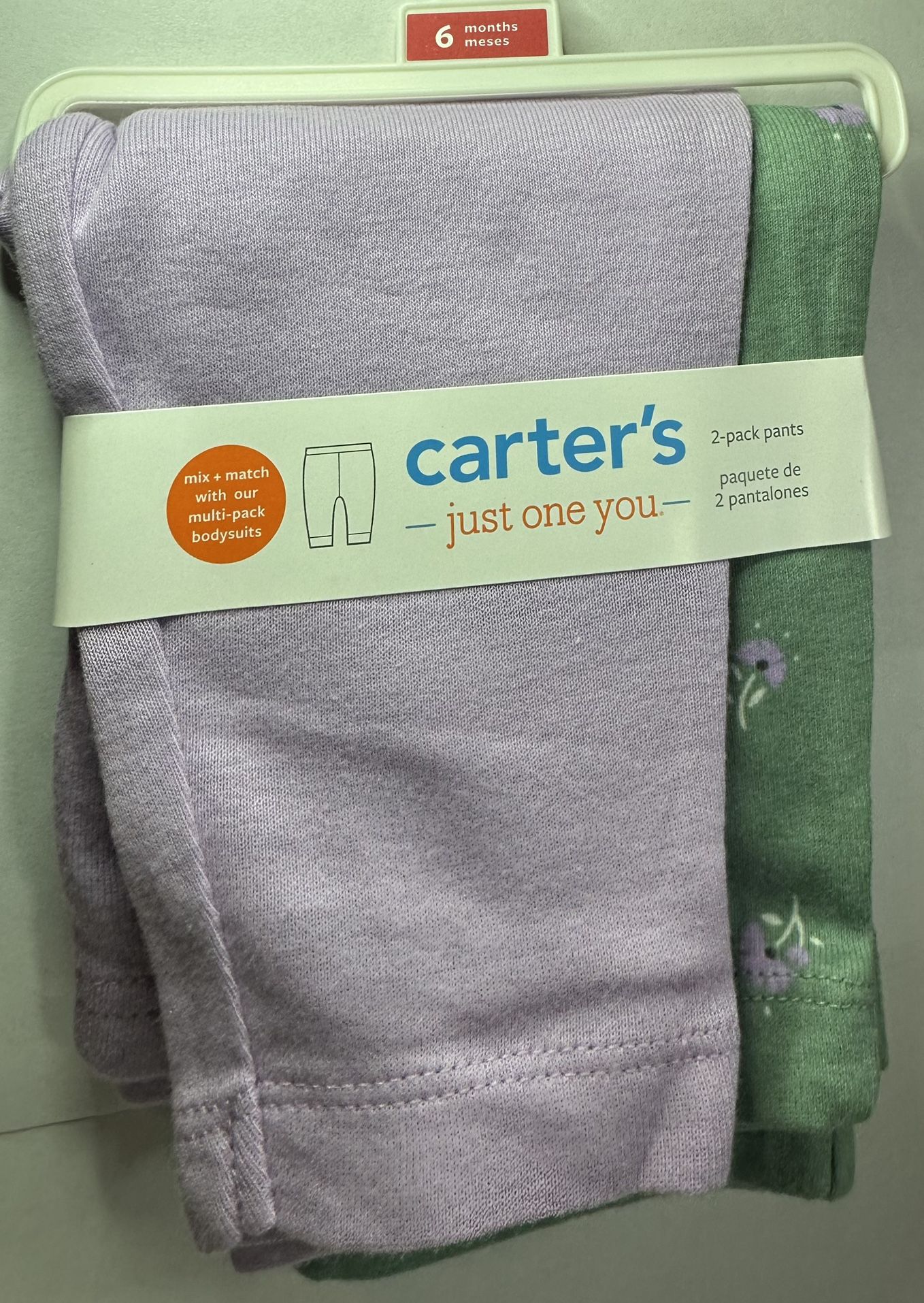 Carter's Just One You 2 Pack Size 6 months Pants.