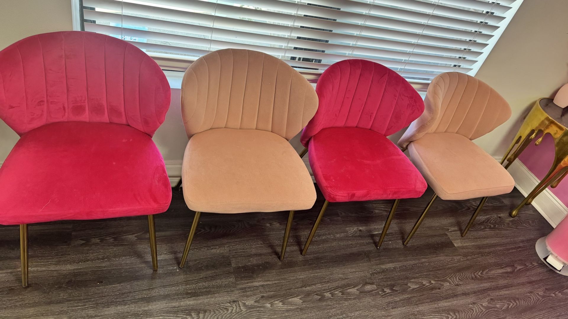 Pink Dining Room Or Sitting Area Chairs 