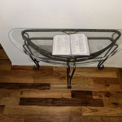 Glass Console Table 