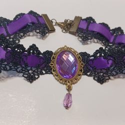 Purple Gothic Choker
