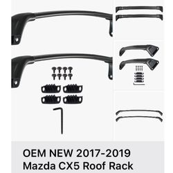 OEM NEW 2017-2019 Mazda CX5 Roof Rack Cross Bars Required 2.2L 2.5L L4 00008LR07 - Mazda (00008LR07) 2017-2024 Mazda CX-5