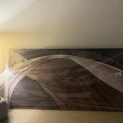 Brand New 20” x 40” Abstract Brown Canvas Wall Art – Modern Home Decor