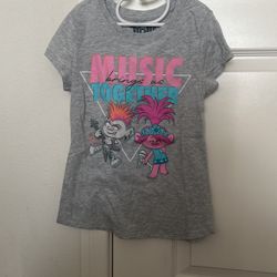 Girls Trolls Shirt Size M 7/8