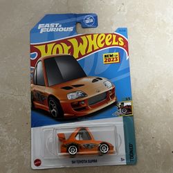 Hot wheels 94 Toyota Supra Fast and Furious 