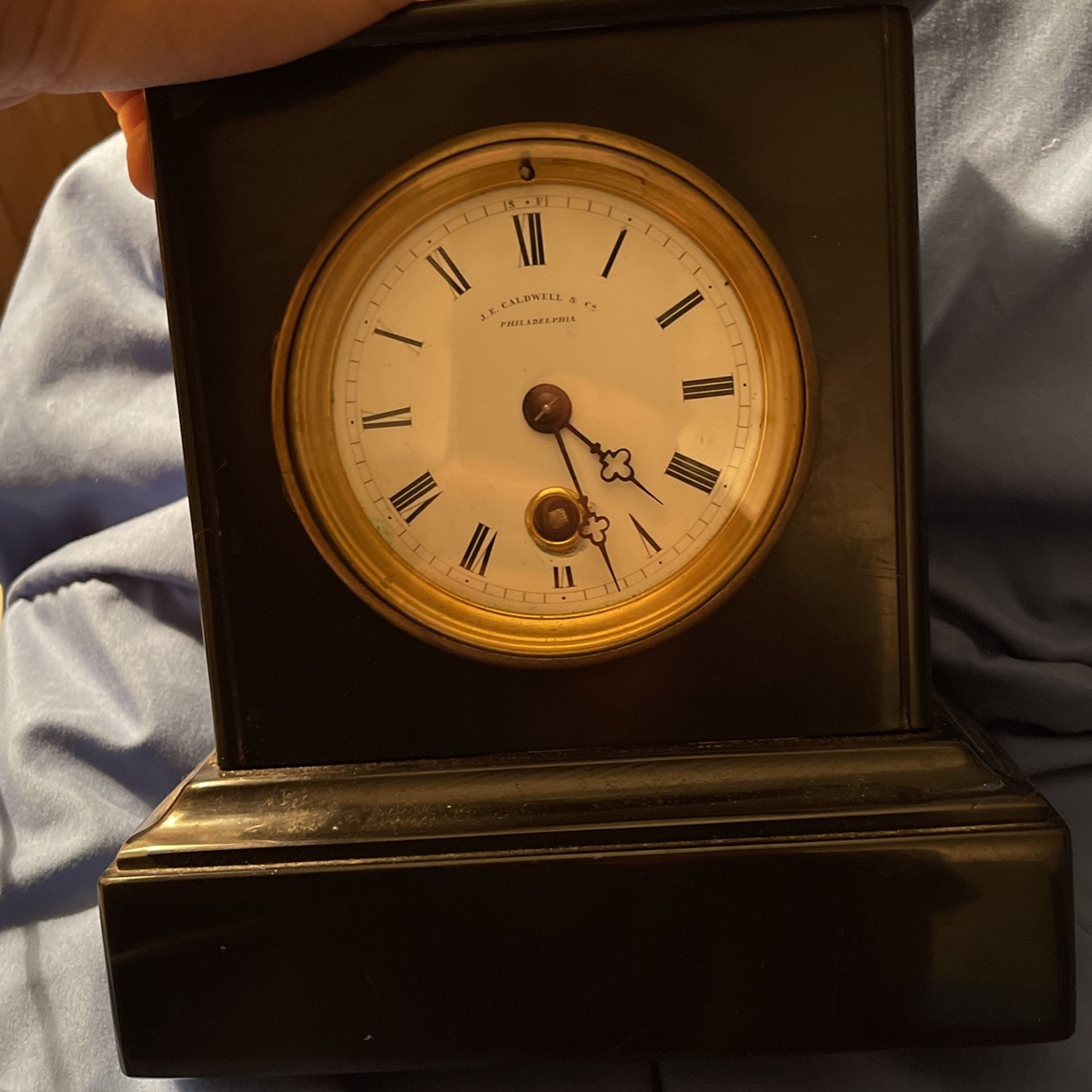 Antique J.K Caldwell Clock Made From Phili